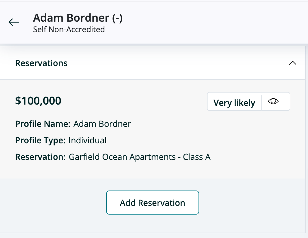 Real Estate Reservations - SponsorCloud