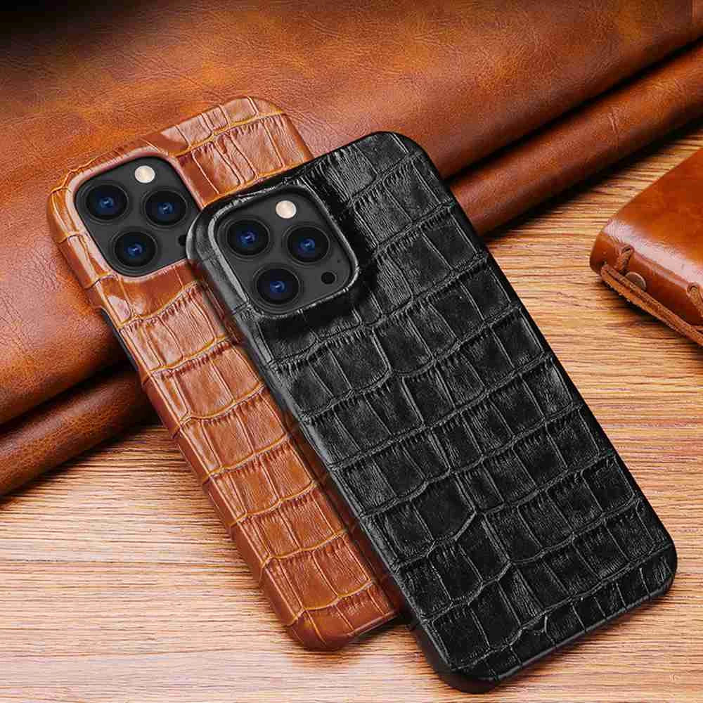 iPhone 13 Pro Max Leather Case - Green