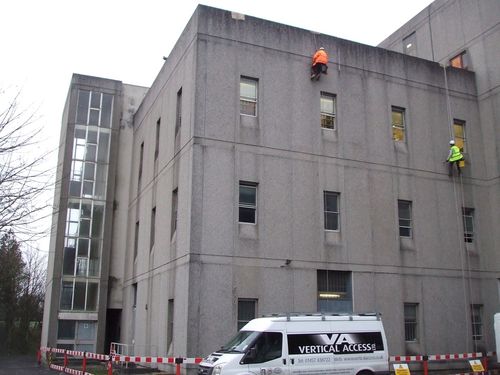 concrete repairs via rope access