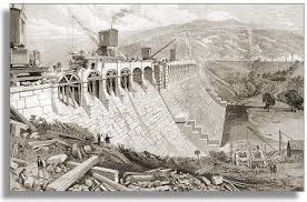 drawing of Vyrnwy construction (circa 1888)