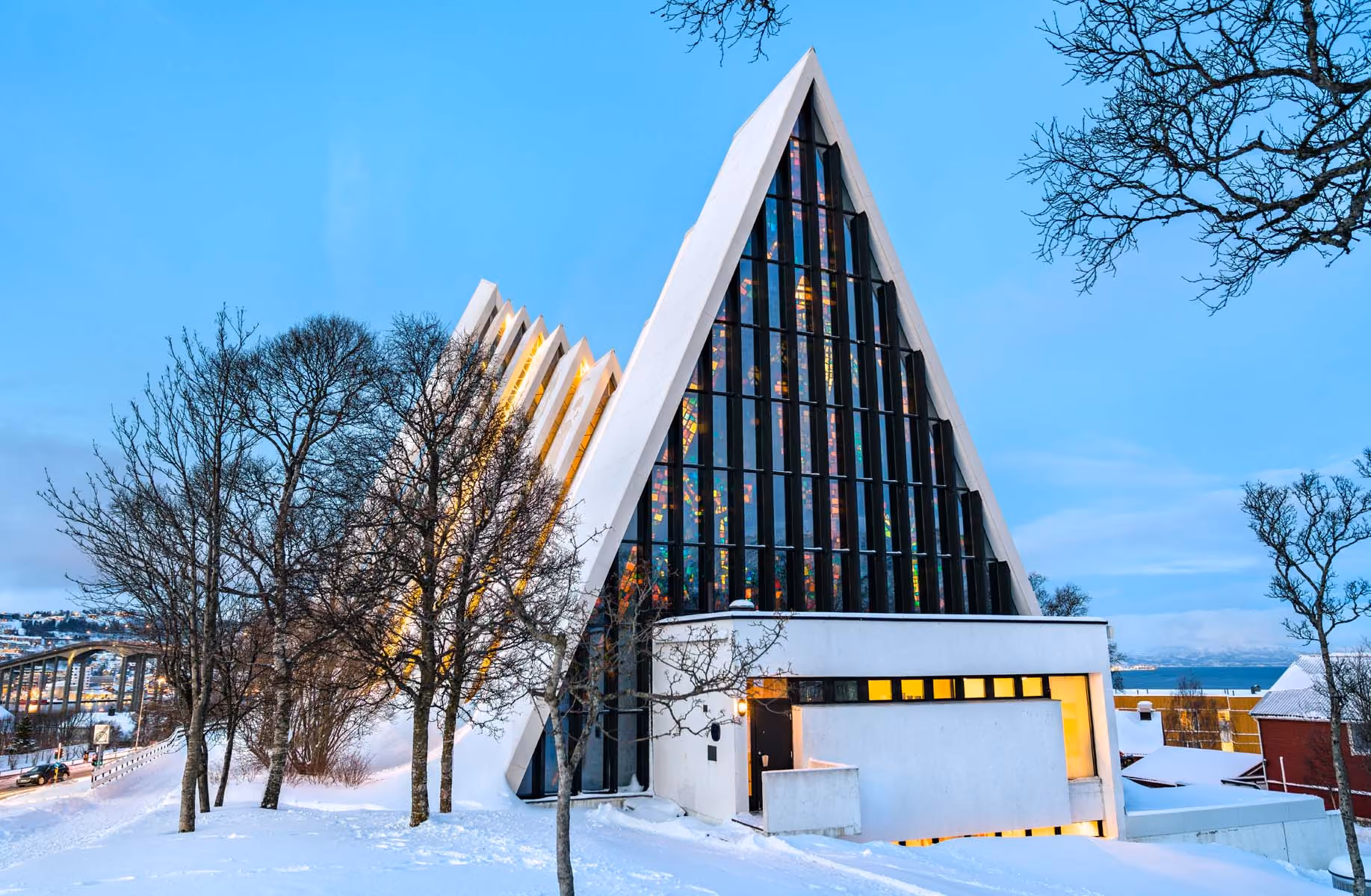 Pretty modern church in Tromsø