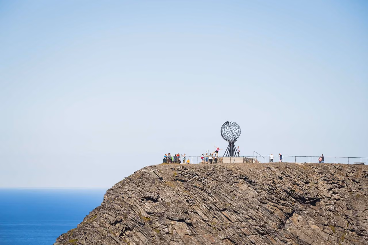 Perople at north cape