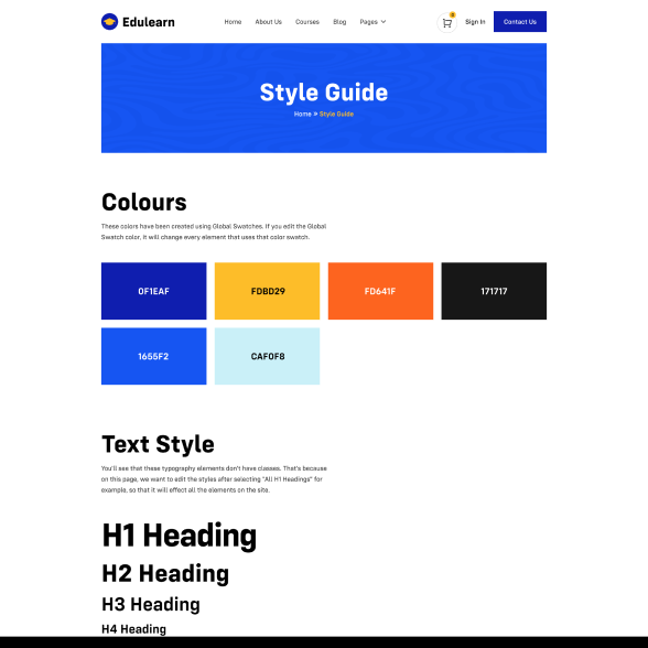 Style guide image