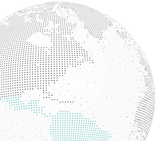globe with south and central america highlighted