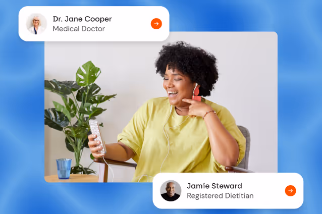 Patient on video phone conversation
