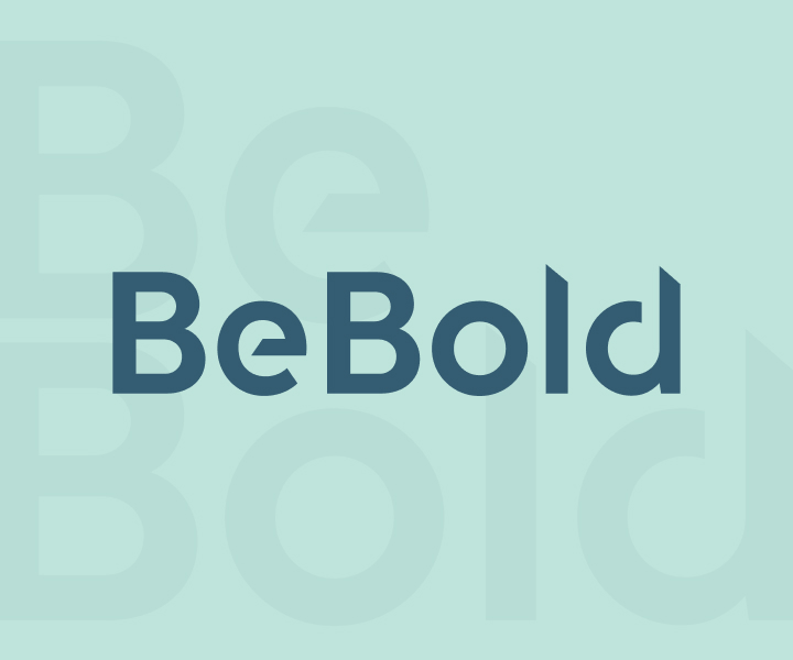 BeBold logo with the green background