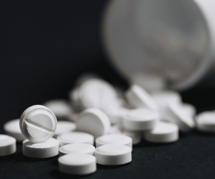 White Pills on the table