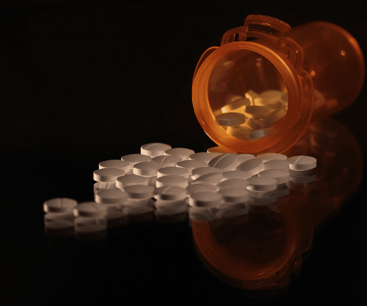 Pills on the table