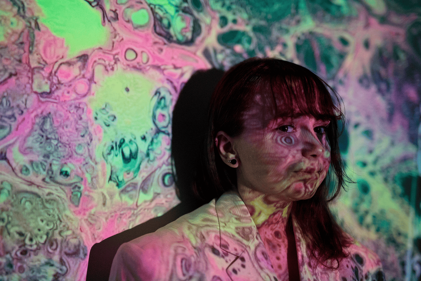 Woman after taking LSD