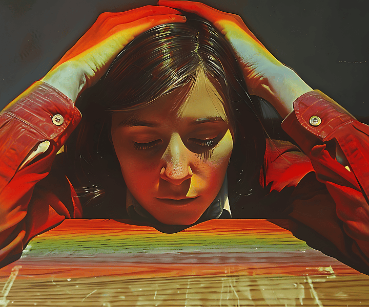 Woman after taking LSD