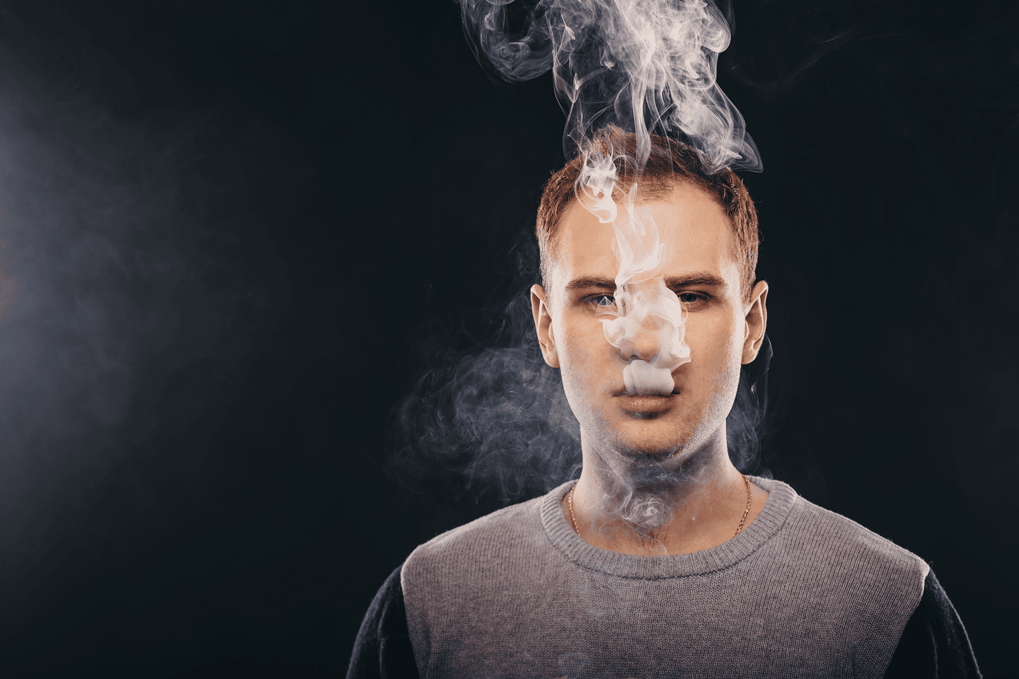 Man in the smoke
