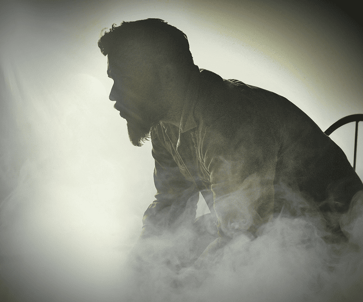 Man in the smoke