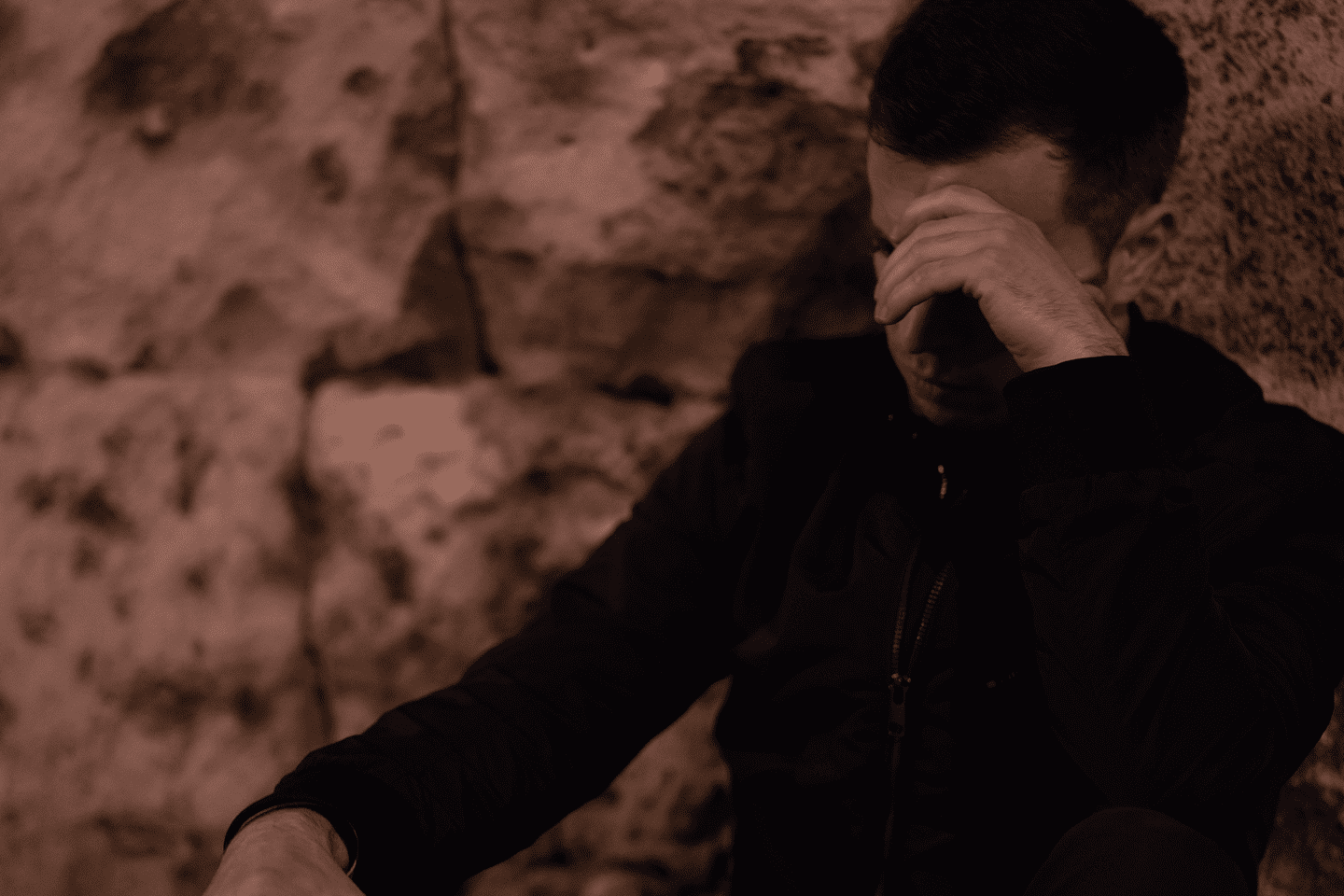 Desperate man after taking drugs