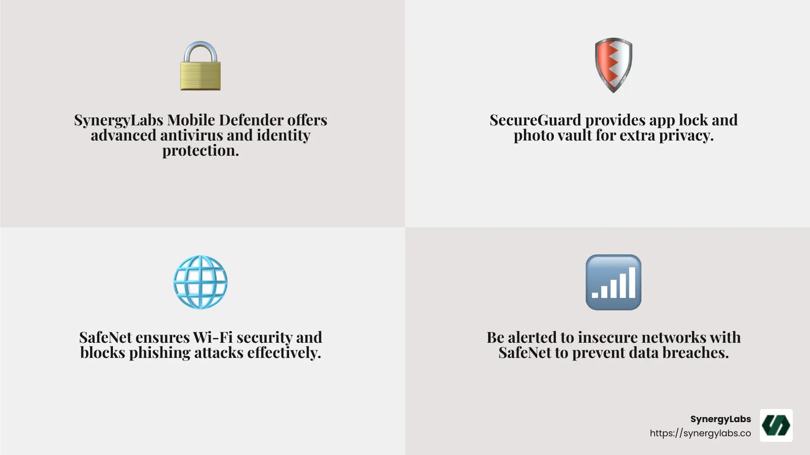 SynergyLabs Mobile Security Solutions for 2025 - mobile security software infographic 4_facts_emoji_grey SynergyLabs Mobile Security Solutions for 2025 - mobile security software infographic 4_facts_emoji_grey