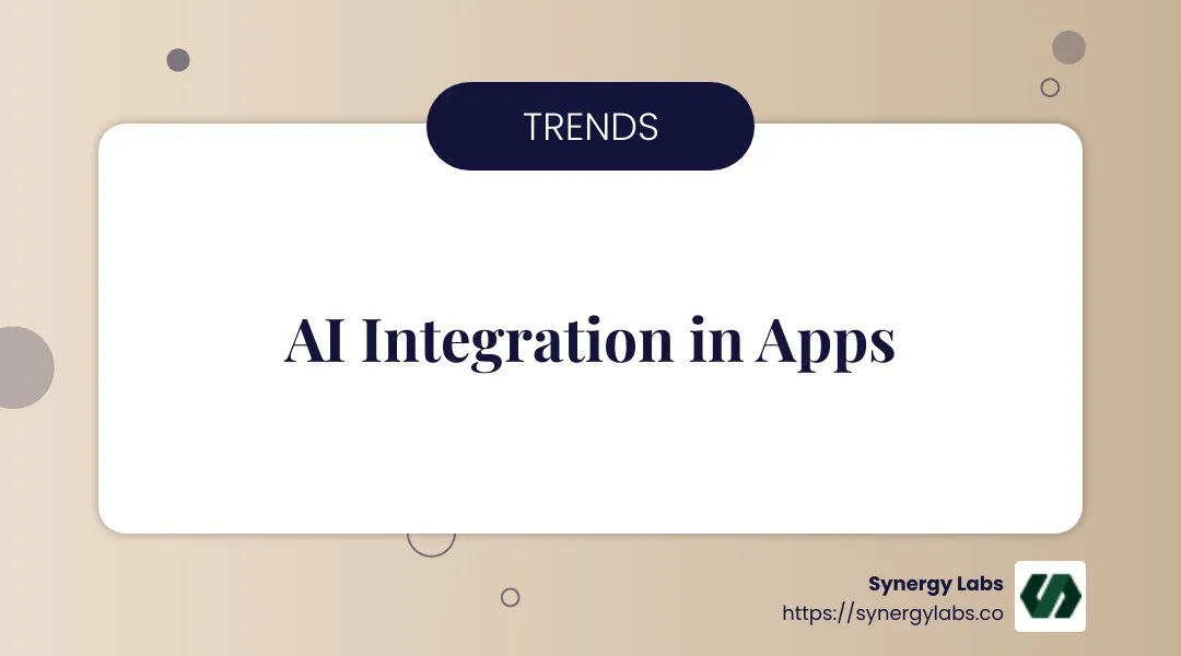 AI integration in mobile apps - top 10 mobile app development in new york infographic simple-info-landscape-card