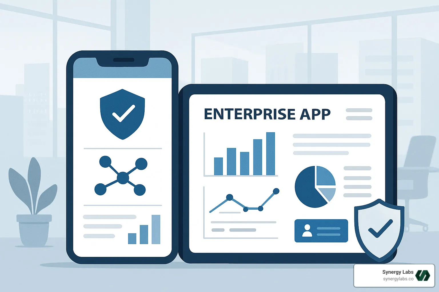 Enterprise mobile app features including security, integration, analytics, and user experience elements - enterprise mobile app development company