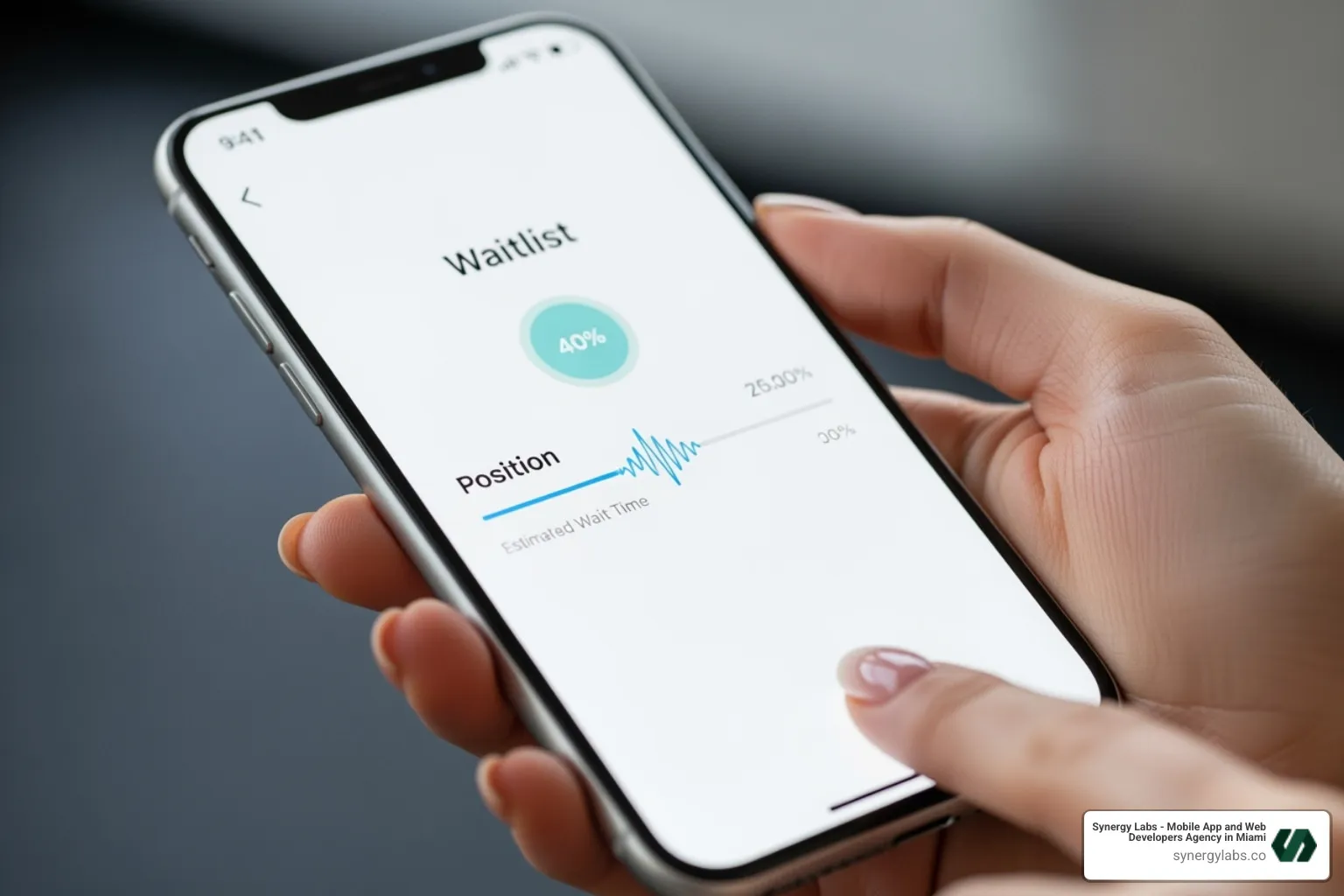 Phone screen showing "You're on the waitlist!" message for an app - Nikita Bier app strategy breakdown Phone screen showing "You're on the waitlist!" message for an app - Nikita Bier app strategy breakdown