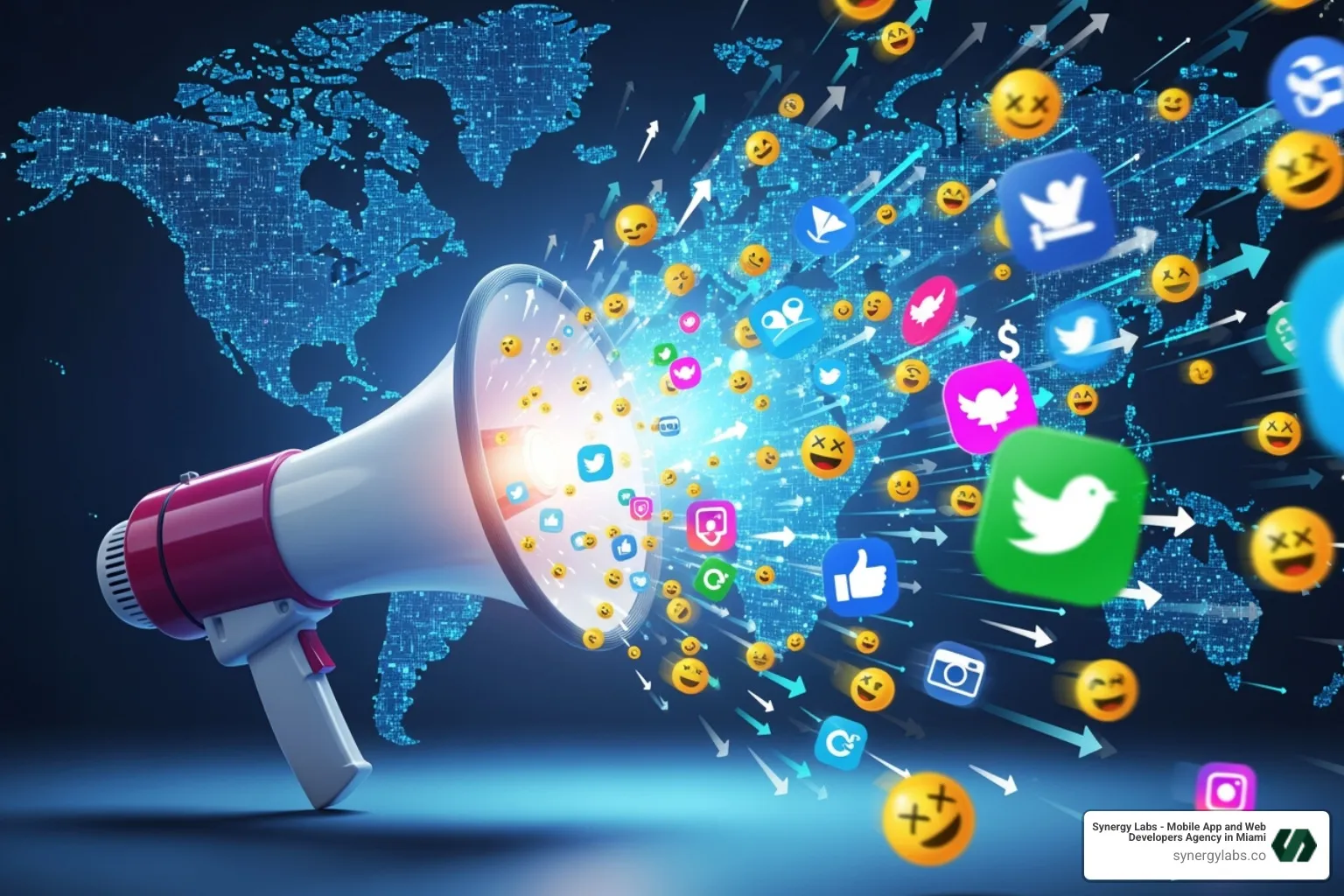 collage of viral campaign screenshots (blurred logos) - Viral Marketing