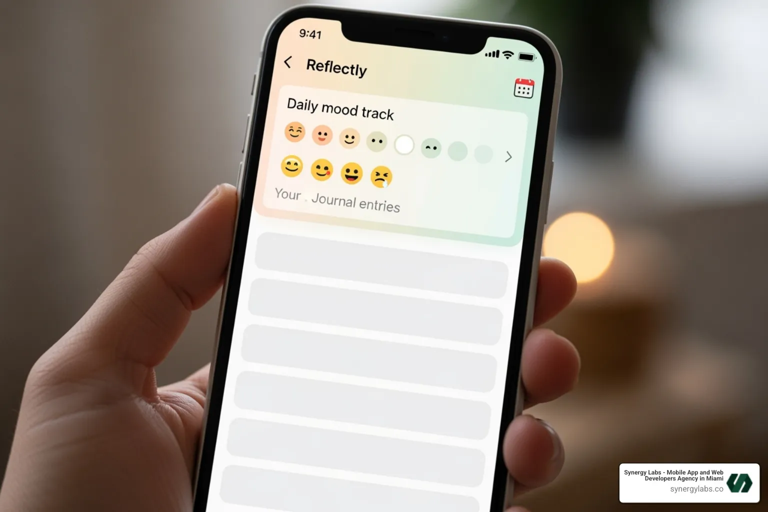 AI-powered wellness app interface on a smartphone - best apps in flutter AI-powered wellness app interface on a smartphone - best apps in flutter