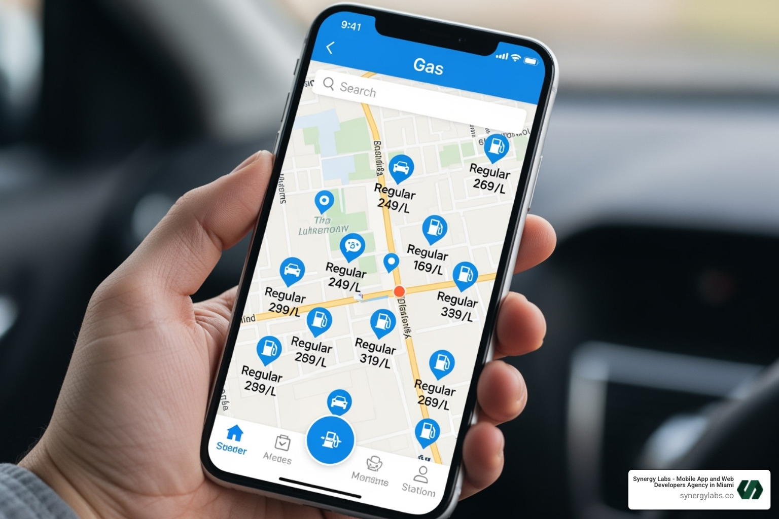 Gas app interface on a smartphone - Top 5 Influencer-Founded Apps and What Startups Can Learn