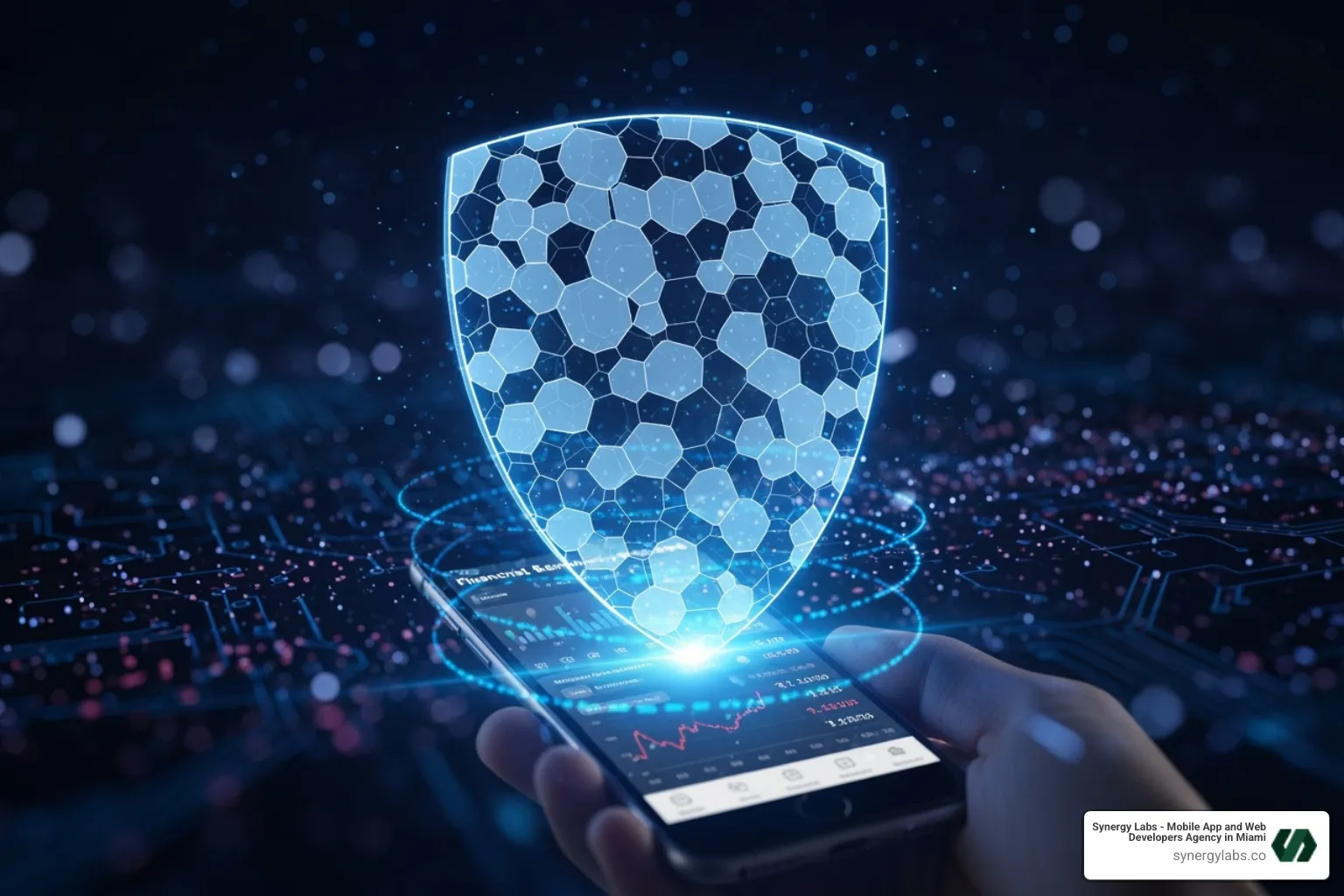Security shield protecting a mobile app - Chicago’s Competitive Edge: Building Secure Enterprise Apps in the Midwes Security shield protecting a mobile app - Chicago’s Competitive Edge: Building Secure Enterprise Apps in the Midwes