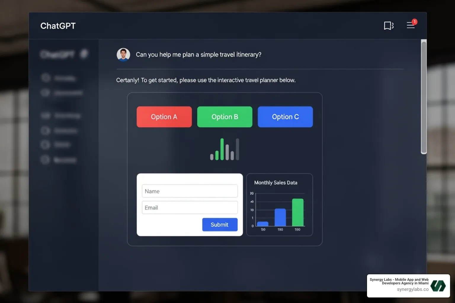 an interactive app showing a dynamic UI within ChatGPT - Building with Apps SDK: How OpenAI Is Opening ChatGPT to All Developers an interactive app showing a dynamic UI within ChatGPT - Building with Apps SDK: How OpenAI Is Opening ChatGPT to All Developers