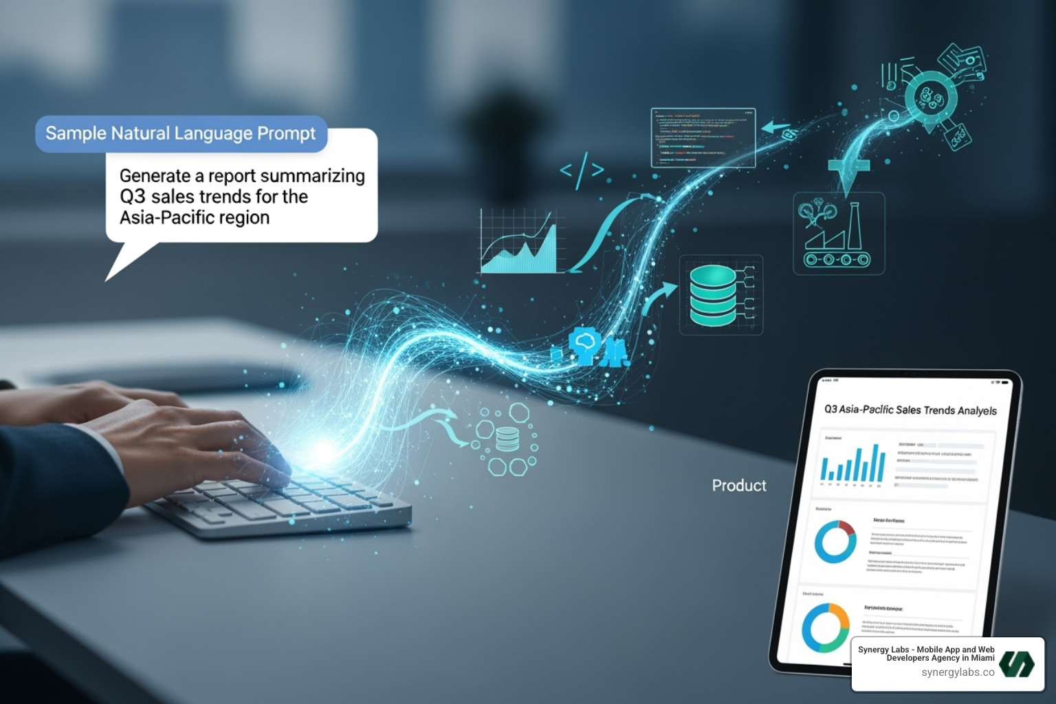 Technical workflow from prompt to deployed app - From Prompt to Product: How Natural Language Systems Work