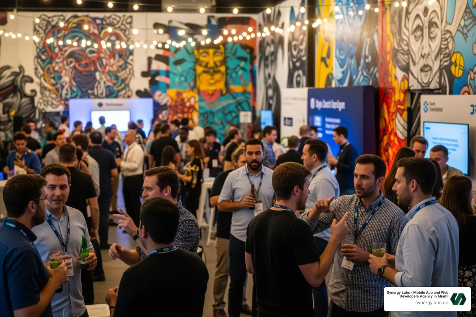 Tech networking event in Wynwood with entrepreneurs and developers - App Development in Miami: The Complete 2026 Guide to Building Your Startup App in South Florida