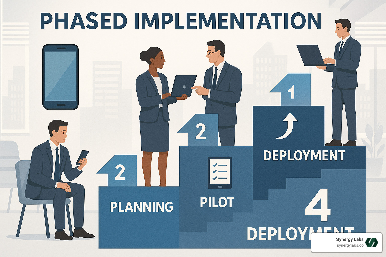 Phased implementation approach for enterprise mobility solutions - Enterprise mobility solutions Phased implementation approach for enterprise mobility solutions - Enterprise mobility solutions