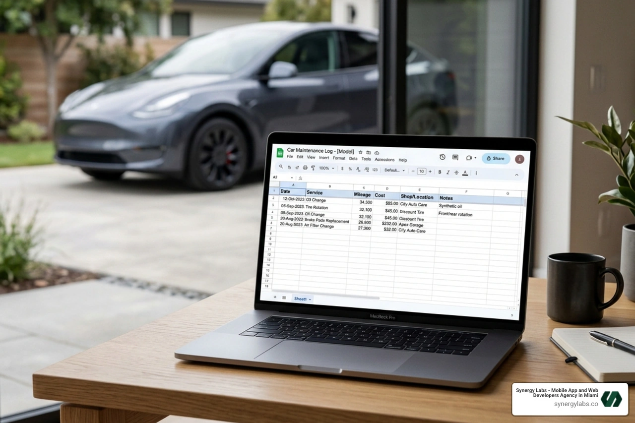car maintenance google sheet