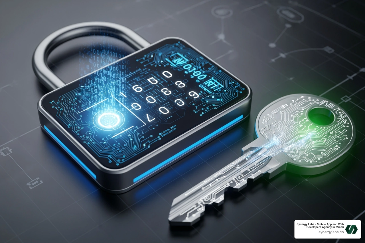 digital lock and key - how to secure mobile apps