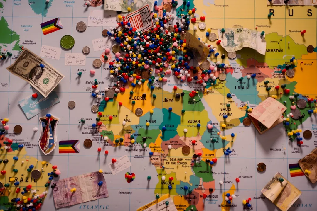 A world map with pins in different countries, symbolizing the ability to scale operations and enter new markets globally through outsourced services - outsourced marketing and sales services A world map with pins in different countries, symbolizing the ability to scale operations and enter new markets globally through outsourced services - outsourced marketing and sales services