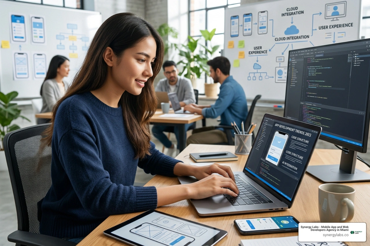 AI processing data within a modern mobile application architecture AI processing data within a modern mobile application architecture