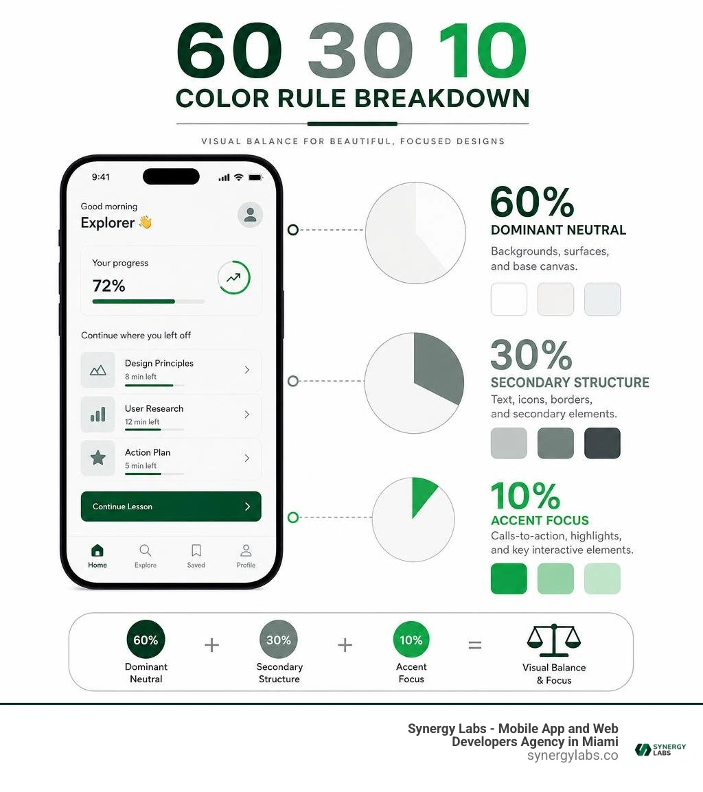 60 30 10 color rule breakdown infographic infographic 60 30 10 color rule breakdown infographic infographic
