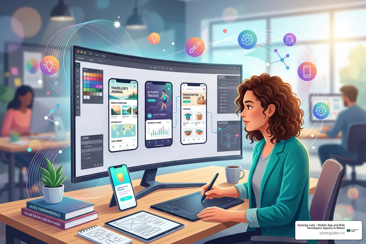 Clean mobile app layout versus cluttered layout Clean mobile app layout versus cluttered layout