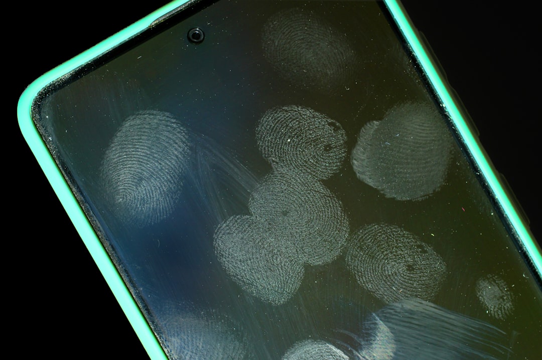 Troubleshooting dirty fingerprint sensor on screen