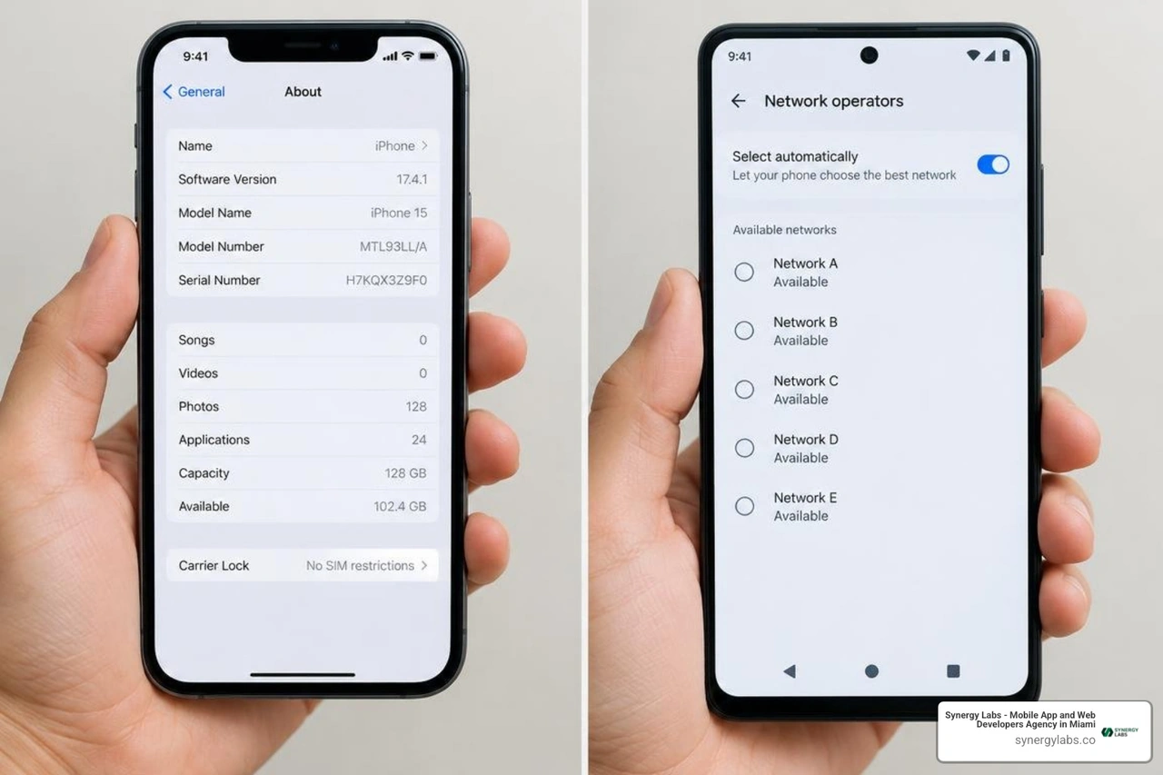 Checking carrier lock status on iPhone and Android settings Checking carrier lock status on iPhone and Android settings