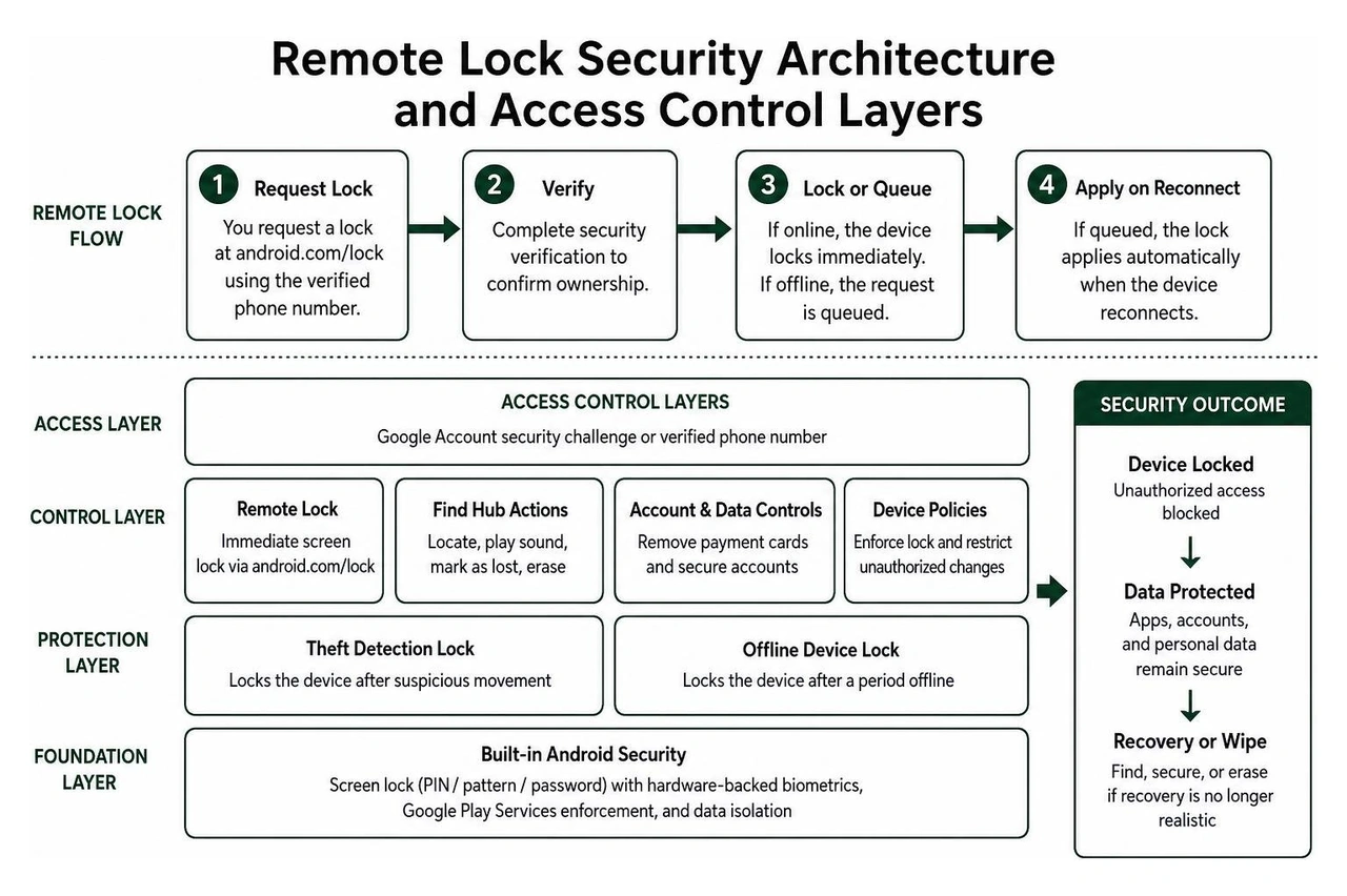 Remote lock security architecture and access control layers Remote lock security architecture and access control layers