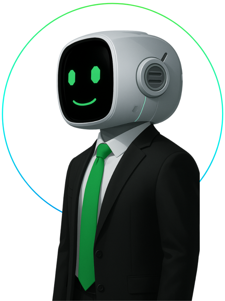 Lacy AI Robot with halo