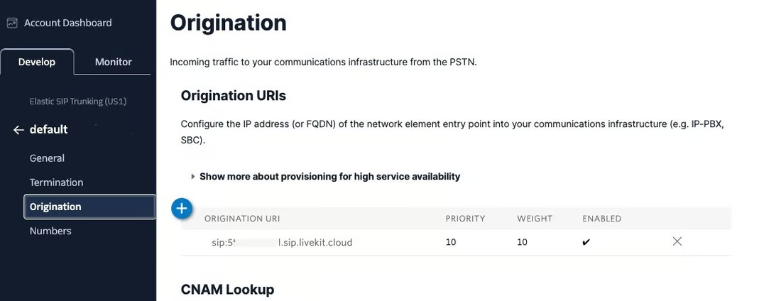 Twilio manual setup reference 5
