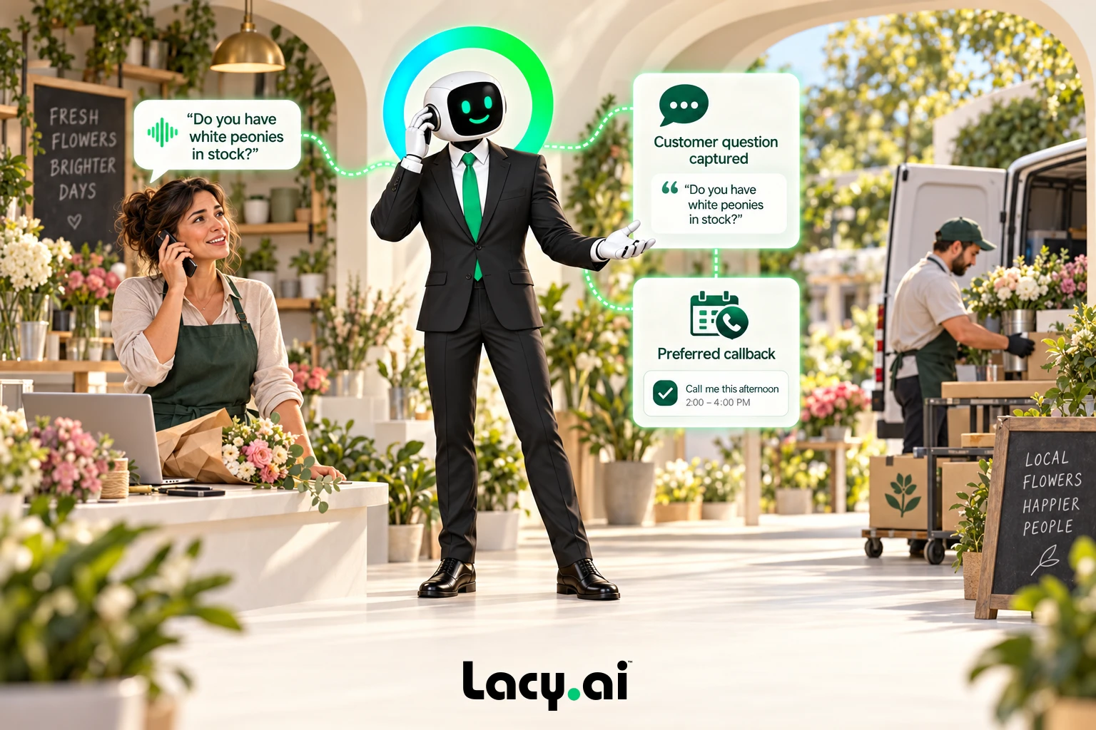 Listen for what comes next. Capture the customer’s question, changed plans, interest, or preferred callback time.
