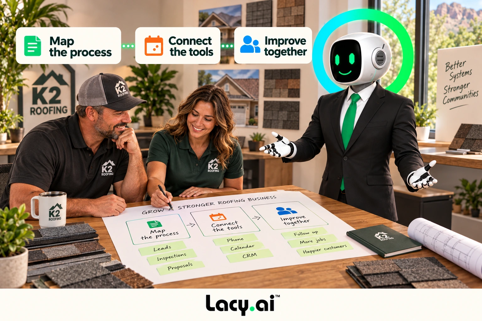 Map the process. Connect the tools. Improve together.