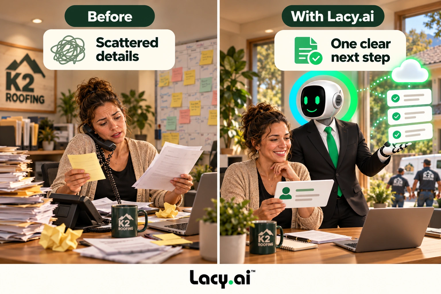 From scattered lead details to one clear next step.
