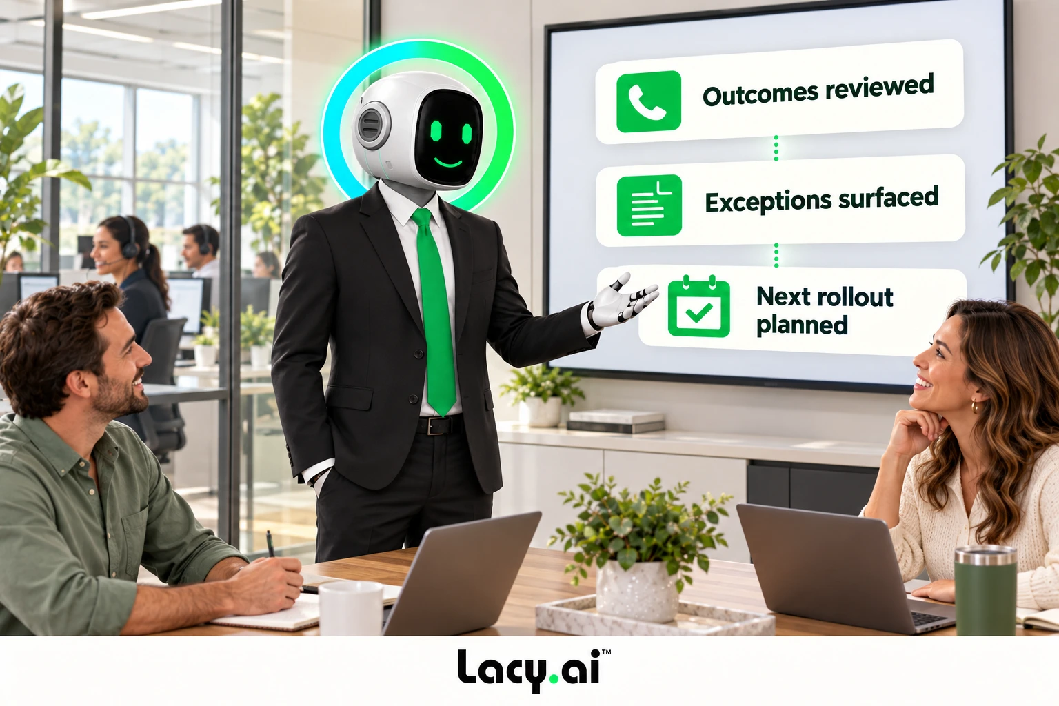 scale review call workflow illustration