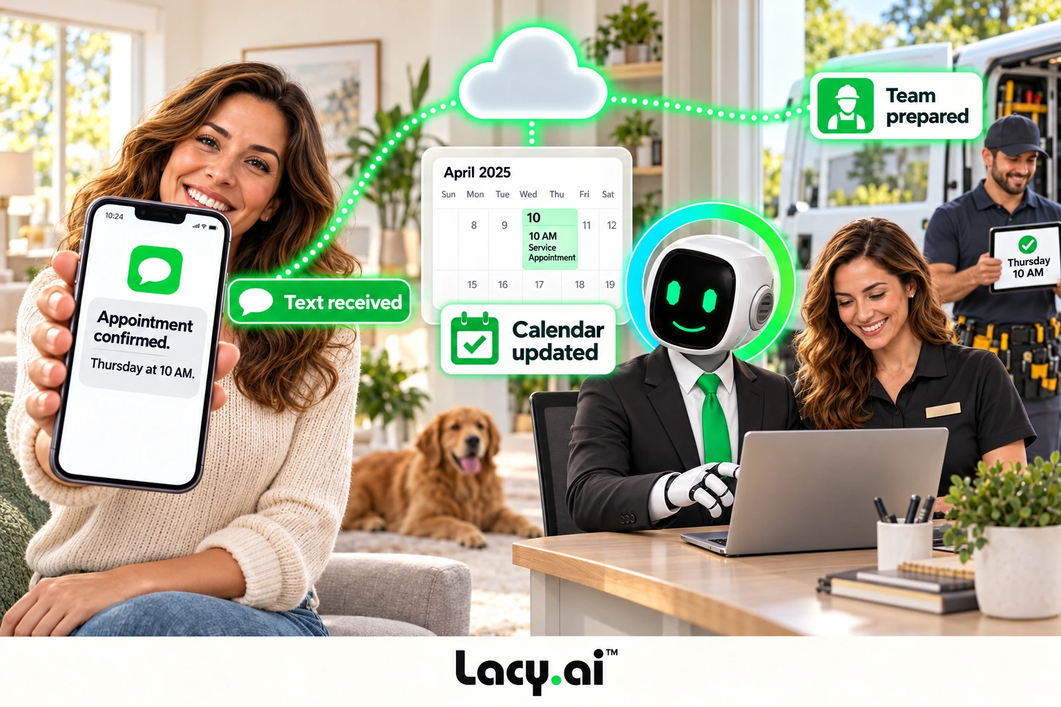 booking confirmation customer call and operational next step