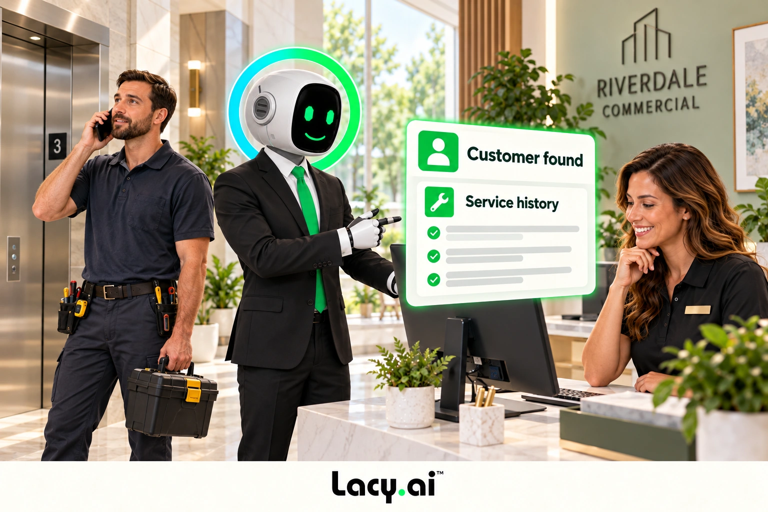 Look up the customer.