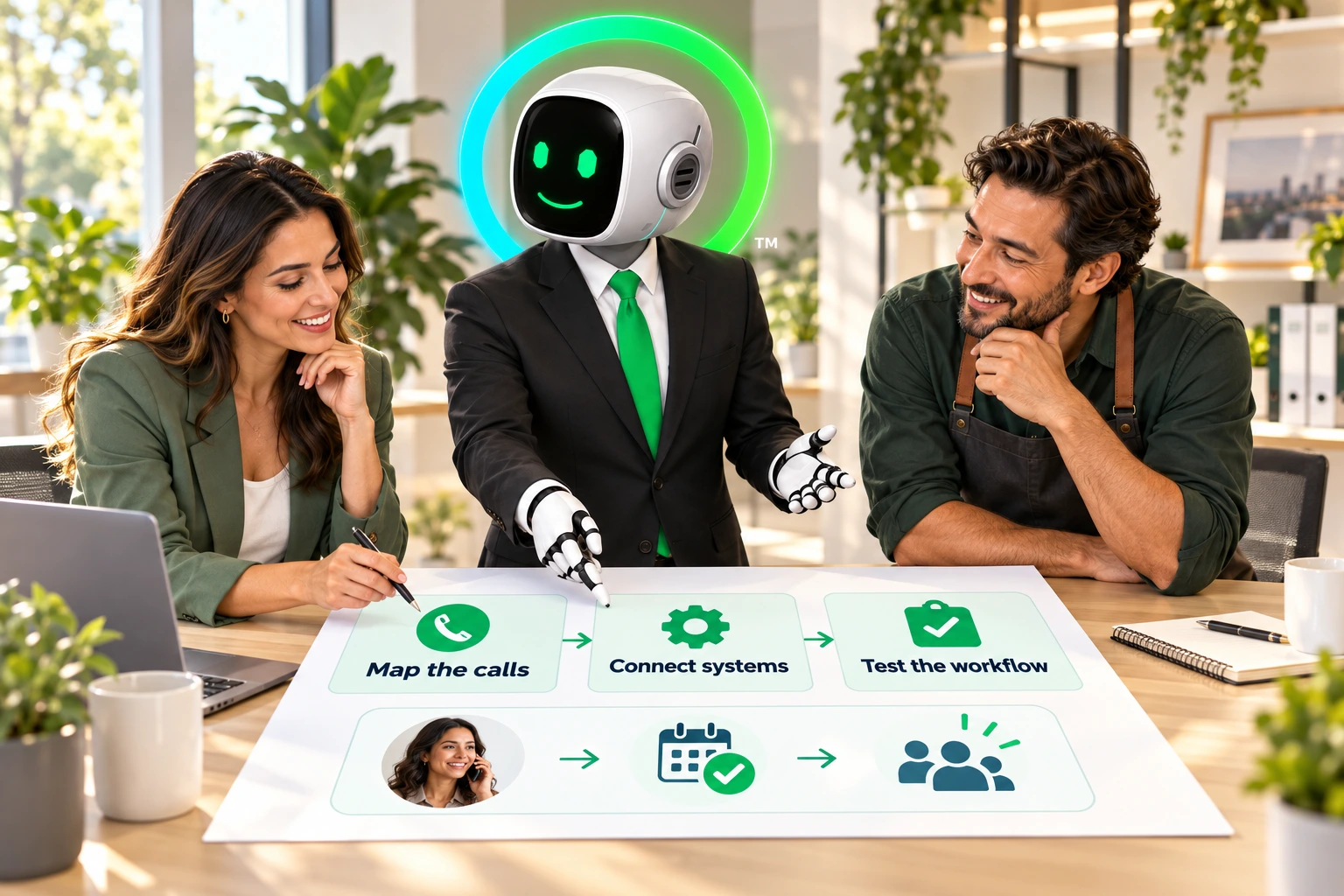Partner and service-business owner map calls, connect systems and plan workflow testing.