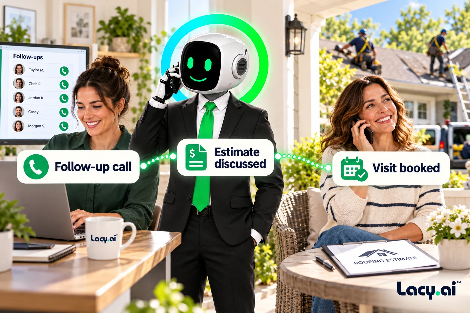 Outbound AI Calls at Scale for Home Service Businesses Example connected workflow.