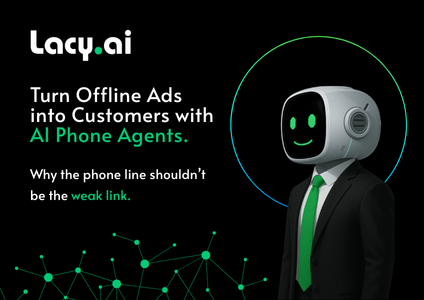 Image illustrating robots actively working, symbolizing the 'Why Lacy' article focus. Text on the image reads 'Lacy.ai – Always On, Always Ready,' highlighting Lacy Autonomous Intelligence’s commitment to providing continuous, AI-driven customer support. The scene reflects the reliability and efficiency of Lacy's autonomous AI support, designed to handle customer needs 24/7.