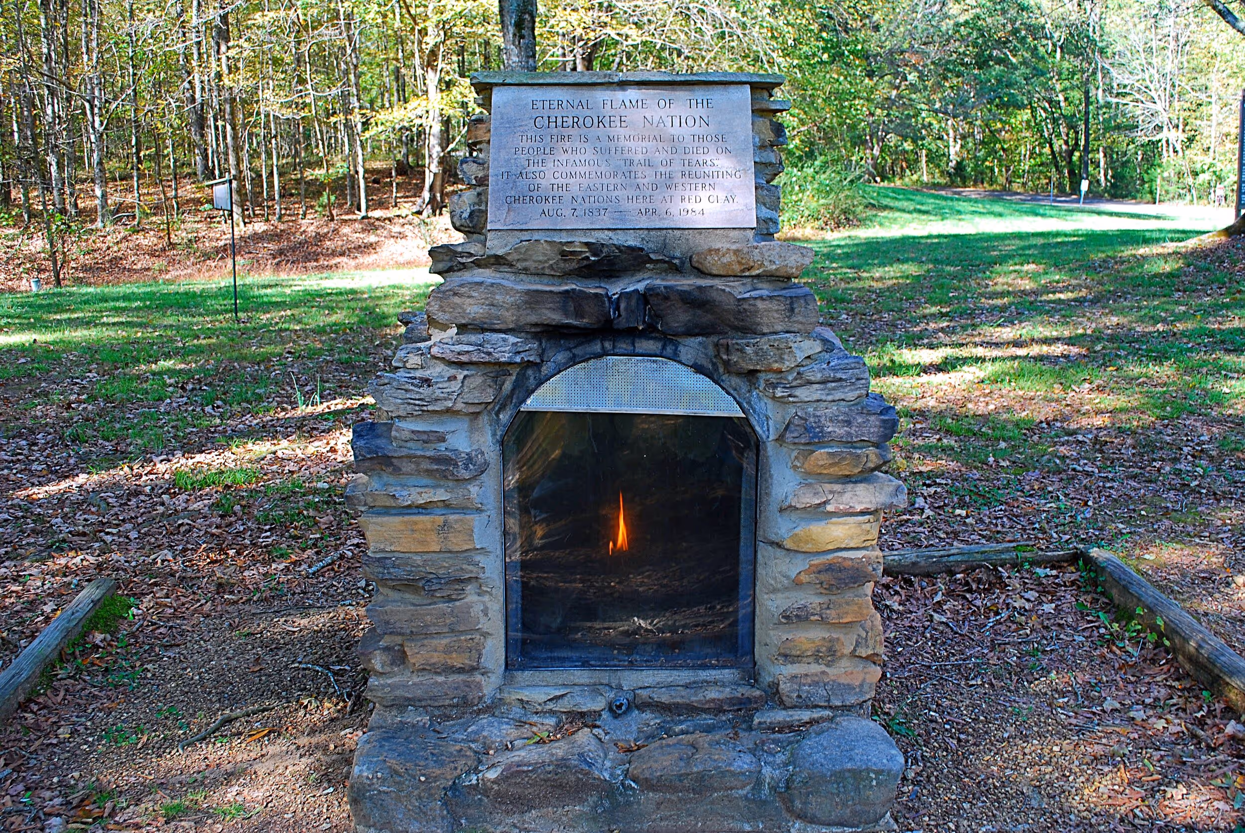 The eternal flame. Photo © Bob Butters